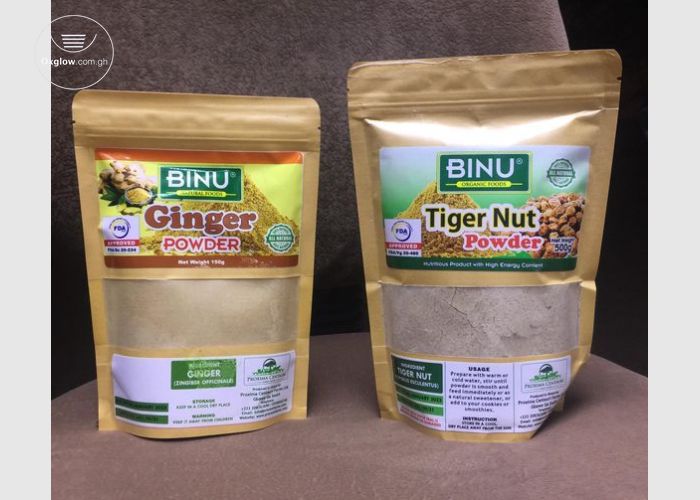  Tiger nut powder and ginger powder