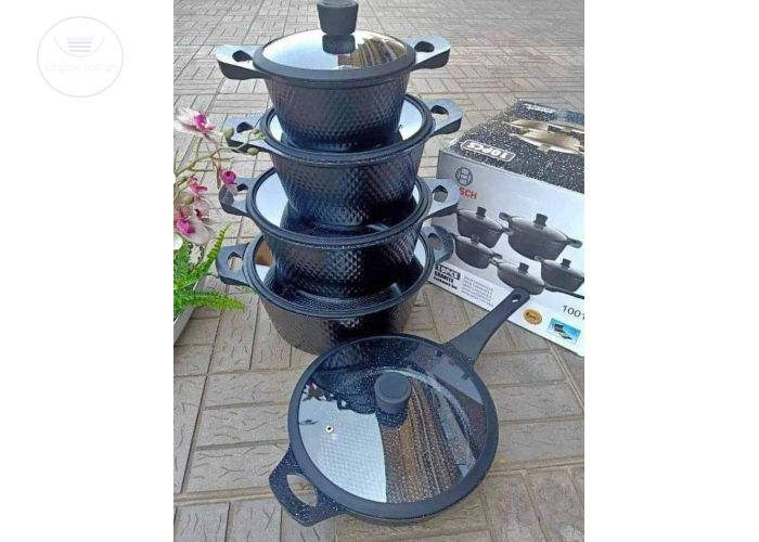 5 set non stick cookware