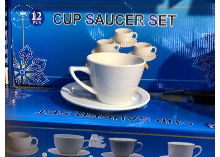 6pcs Cups and 6pcs Saucers