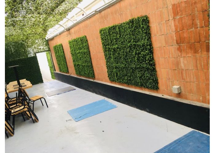 Artificial green grass decor 