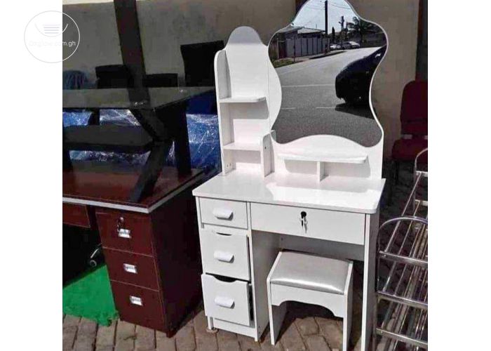 Brand New Quality Dressing Mirror With Drawers and Chair