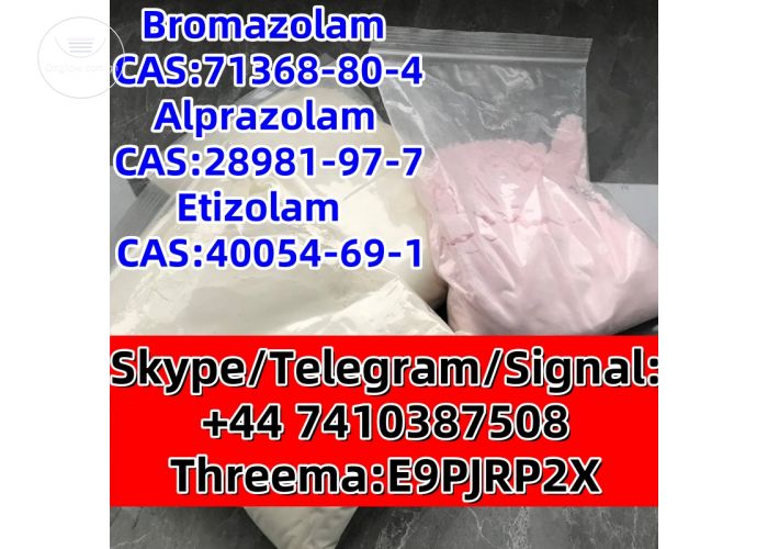 Bromazolam CAS:71368-80-4 Alprazolam CAS:28981-97-7 Etizolam  CAS:40054-69-1 Skype/Telegram/Signal: +44 7410387508 Threema:E9PJRP2X
