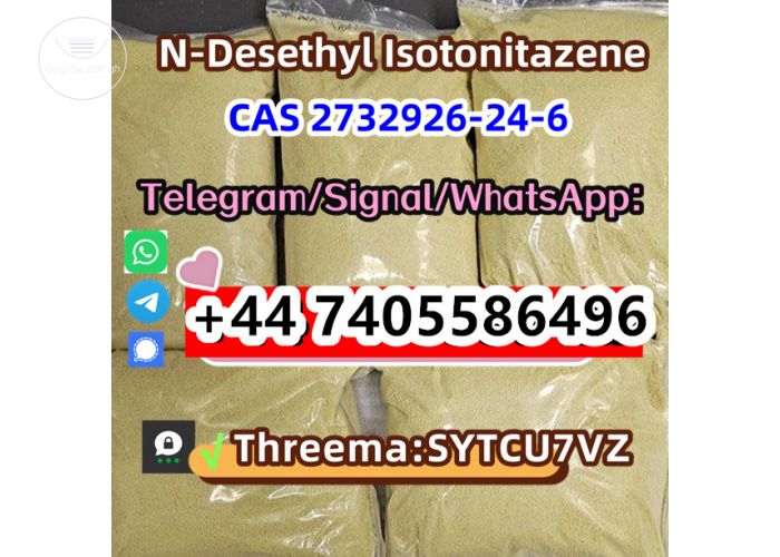 CAS 2732926-24-6 N-Desethyl Isotonitazene Telegarm/Signal/skype: +44 7405586496