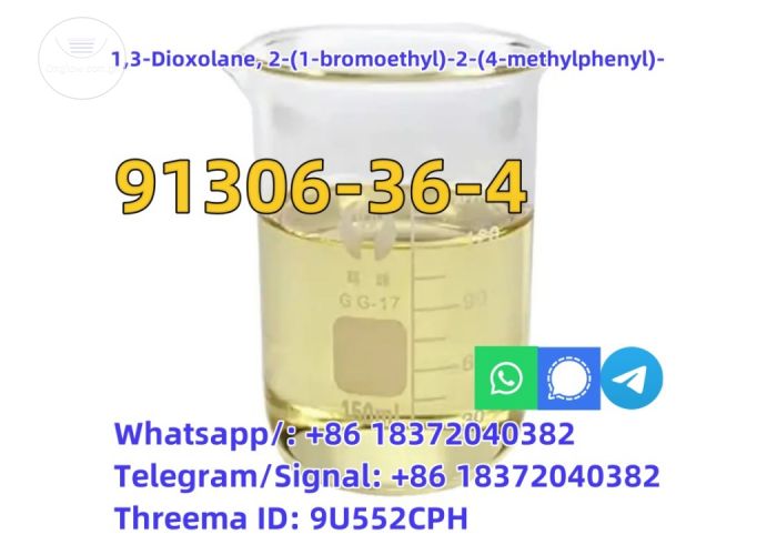 CAS 91306-36-4 Chemical Raw Material 2-(1-bromoethyl)-2-(p-tolyl)-1,3-dioxolane Yellow