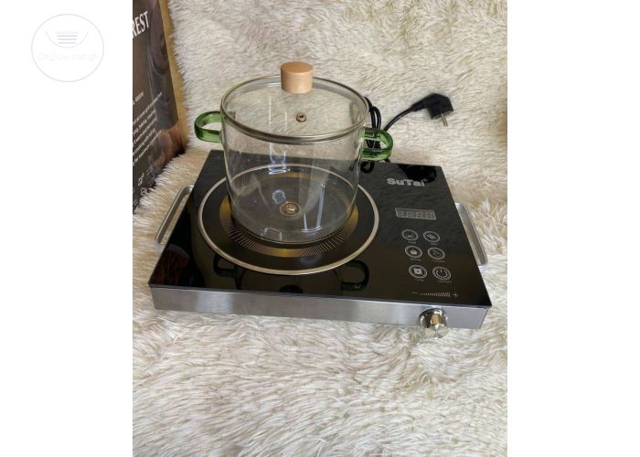 Digital Hotplate + 2.8L Glass cooking pot
