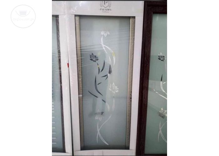 Glass doors and security doors.