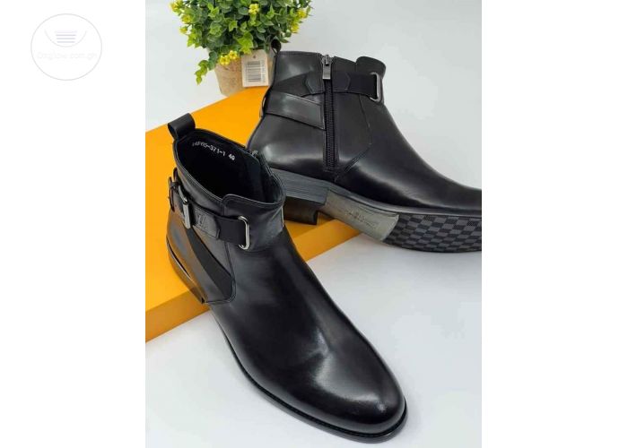 High quality executive leather shoe boot for men