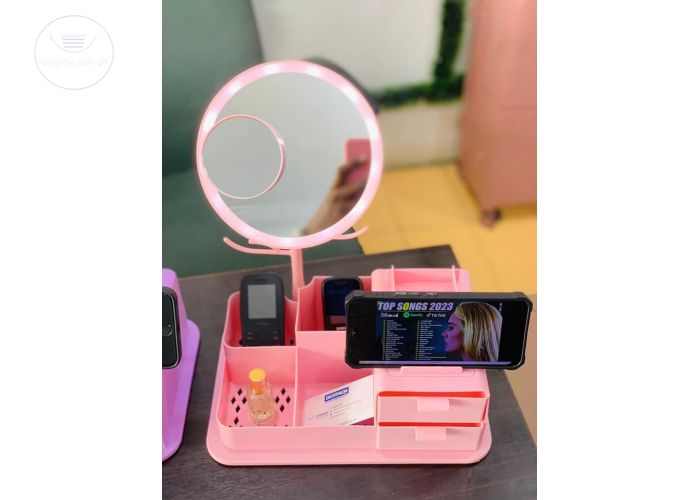 LED MakeUp Organizer With Mirror