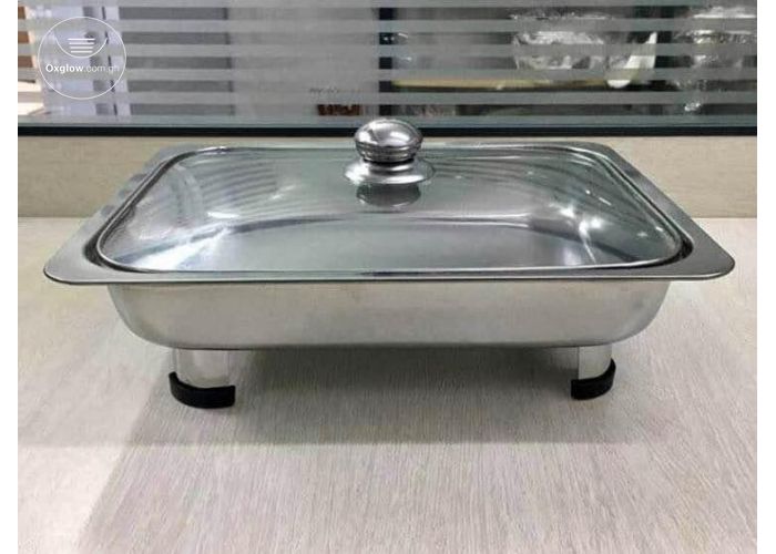Mini Chaffing Dish / Serving Dish with Glass Cover