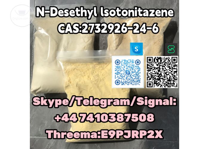N-Desethyl lsotonitazene   CAS:2732926-24-6  Skype/Telegram/Signal: +44 7410387508 Threema:E9PJRP2X