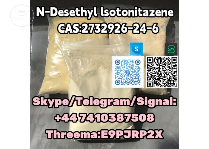 N-Desethyl lsotonitazene   CAS:2732926-24-6  Skype/Telegram/Signal: +44 7410387508 Threema:E9PJRP2X