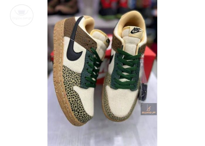 NIKE SB DUNK LOW â€œSAFARI GOLDEN MOSS â€œsneakers