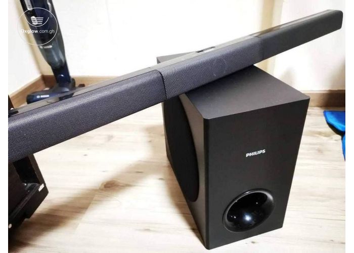 PHILIPS HTL3160 sound bar with wireless subwoofer and remote