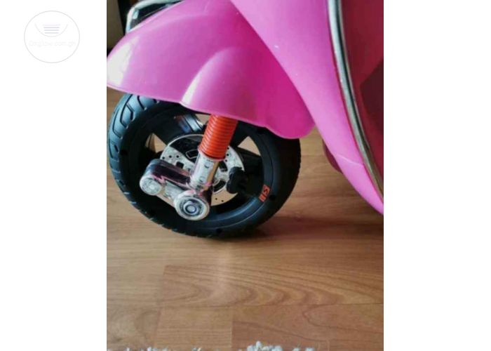 Pink Vespa 6V Electric Ride On Scooter & Charger