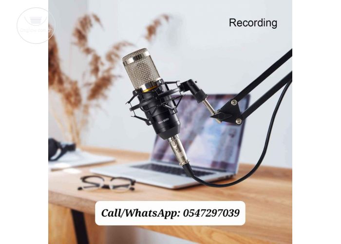 Studio Microphone Set with Soundcard