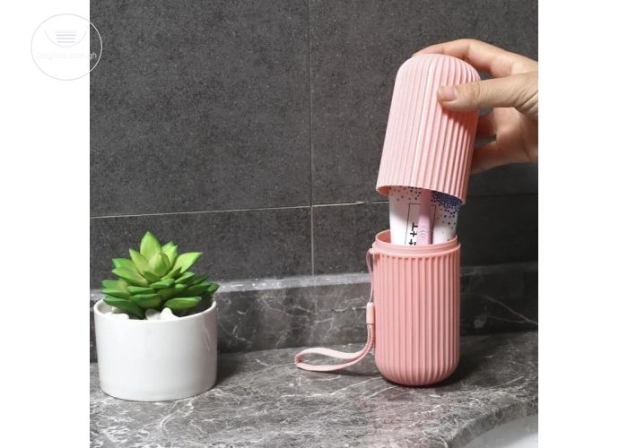Toothbrush and toothpaste storage case