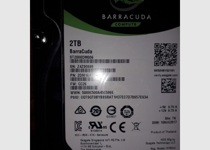 Seagate 2TB Desktop Hard Disk