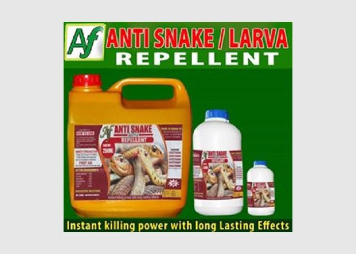 AF Organic Anti Snake Larva Repellant.