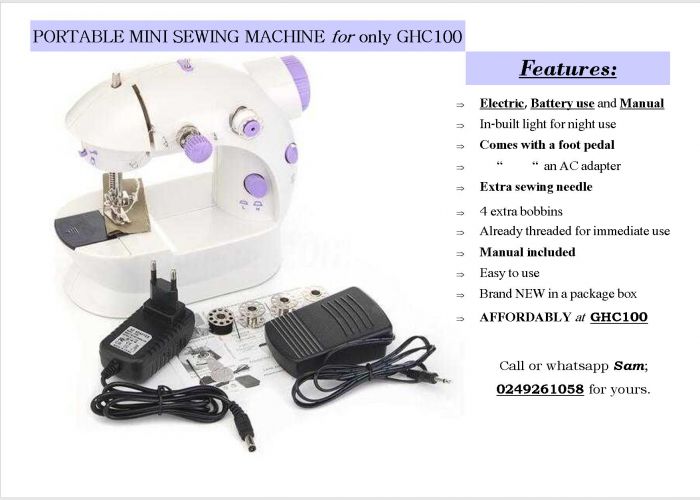 PORTABLE MINI ELECTRIC SEWING MACHINES