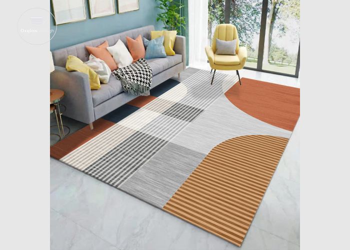 Colour Block Woolen Carpets