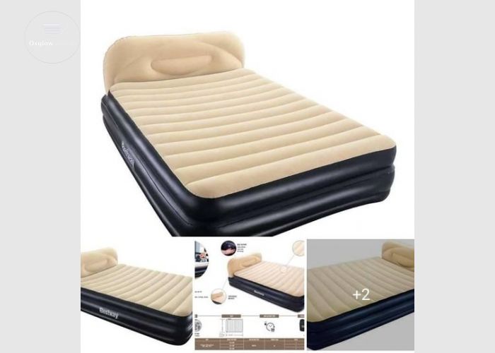 KING SIZE INTEX AIR BED MATTRESS WITH INBUILT ELECTRIC PUMP