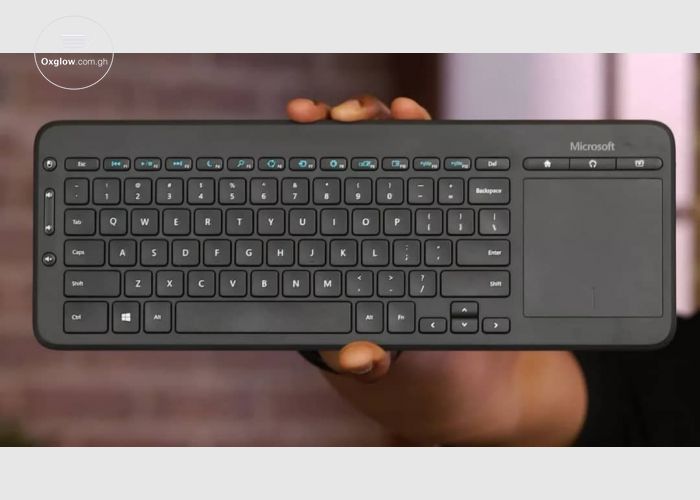 MICROSOFT KEYBOARD WITH LAPTOP MOUSE PAD