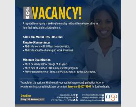 .Jobs Vacancy Sales and Marketing in Ghana.