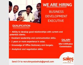 .Job Vacancy for Business Development Executive.