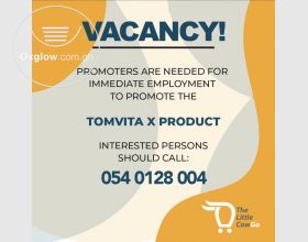 .Job Vacancy for Promoters .