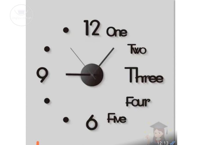 3D wall clock