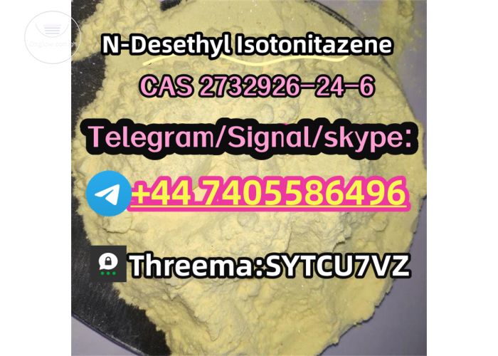 CAS 2732926-24-6 N-Desethyl Isotonitazene Telegarm/Signal/skype: +44 7405586496