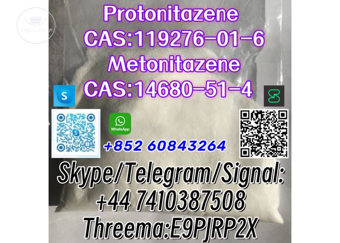 Protonitazene CAS:119276-01-6 Metonitazene CAS:14680-51-4    Skype/Telegram/Signal: +44 7410387508 Threema:E9PJRP2X