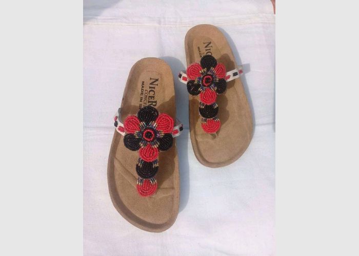 Quality beaded slipper