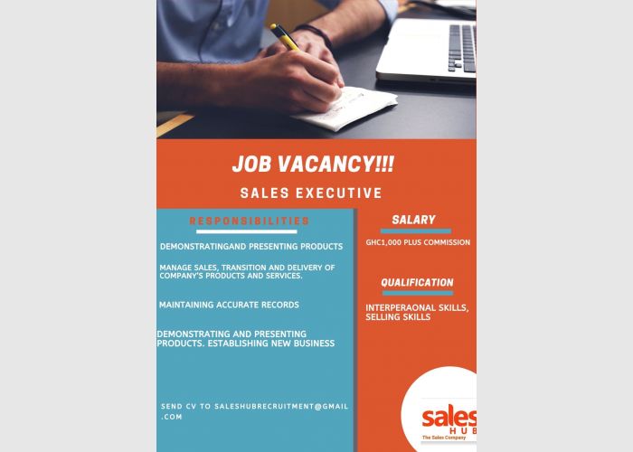 Vacancy for Sales Executives