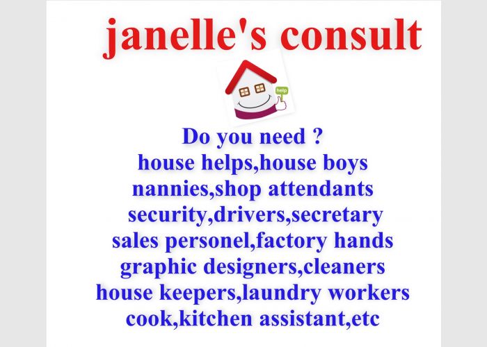 Do you need Drivers/House helps/cooks/sales people/?etc