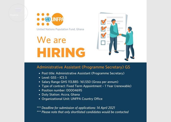 Job Vacancy for Administrative Assistant